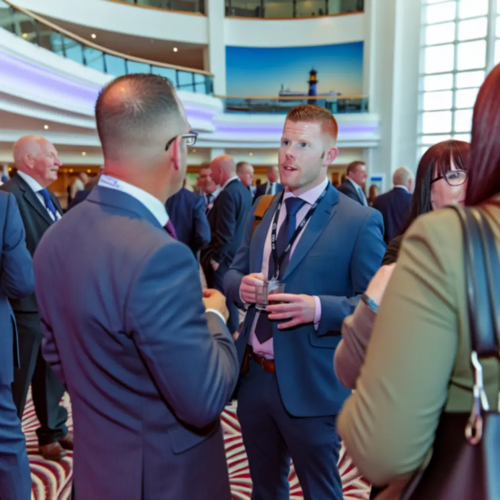 Event coverage photography in Bournemouth with guests networking