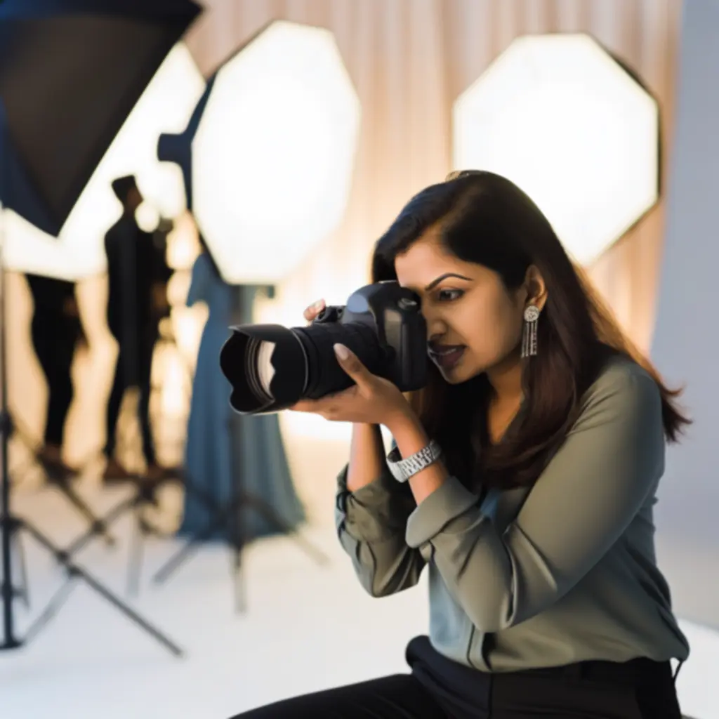 COF ART LTD photographer at work with professional camera on location