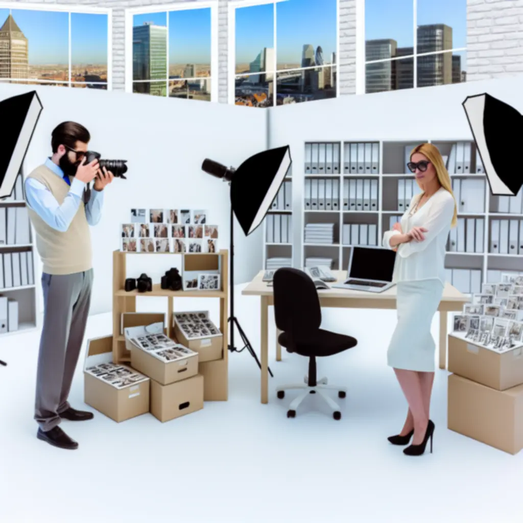 Commercial photography setup for a UK brand