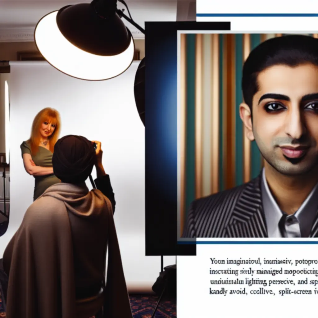 Creative portrait photography scene in Bournemouth with atmospheric lighting